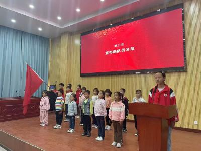 红领巾映初心 薪火永相传——化龙学校举行一年级新队员入队仪式