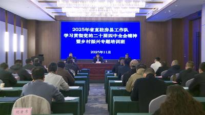 2025年省直驻房县工作队学习贯彻党的二十届四中全会精神暨乡村振兴专题培训班开班