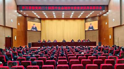 学习贯彻党的二十届四中全会精神市委宣讲团房县报告会举行