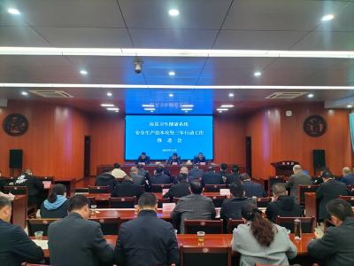 全县卫健系统安全生产治本攻坚三年行动暨“群腐”集中整治推进会召开