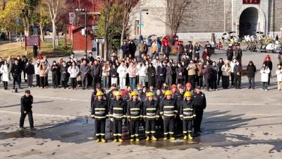 西关印象2026年元旦节前消防演练 筑牢景区安全防线