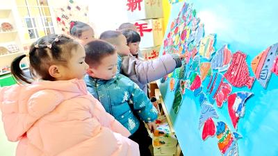 房县幼儿园：画展迎新  美育润心