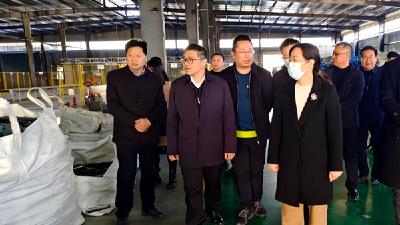 高红民邹桂香来房调研循环经济产业发展情况