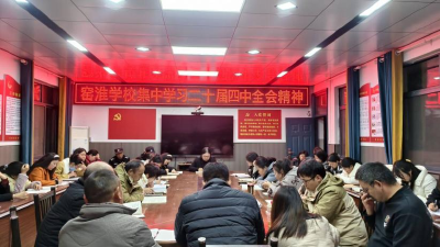 窑淮镇教育党支部：深入学习全会精神  点亮教育新灯塔