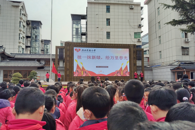 房县实验小学：植一抹新绿 绘万里春光