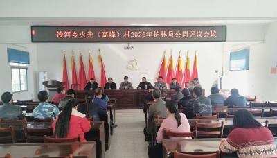 沙河乡：公开选聘护林员筑牢生态屏障