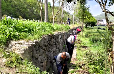 窑淮镇三岔村：干群清淤忙 共绘振兴景