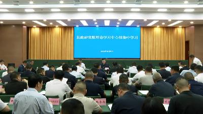 县政府党组理论学习中心组开展集中学习
