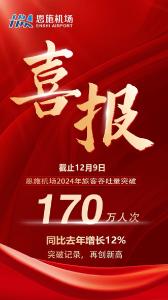 最高纪录！恩施机场年旅客吞吐量突破170万人次