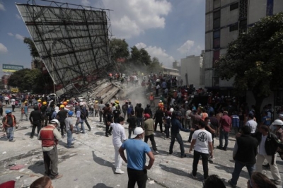 墨西哥7.1级地震已致138人死亡 大量房屋倒塌机场关闭