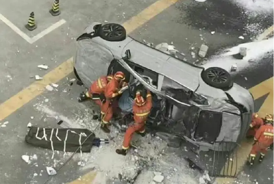 蔚来测试车从高处坠下 两名试车员送医后不幸身亡