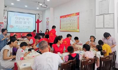 张湾区熊家湾村开展暑期防溺水主题宣传活动