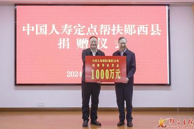 中国人寿保险（集团）公司党委书记、董事长白涛来郧西调研