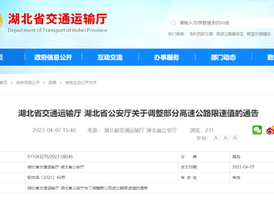最新！这些高速公路限速值调整