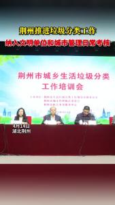 荆州推进垃圾分类工作