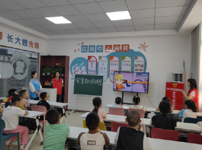 荆州区李埠镇新垸回族村开展儿童安全知识讲座