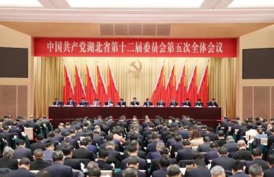 中共湖北省委十二届五次全体会议在汉举行