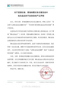 韩红基金会，严正声明