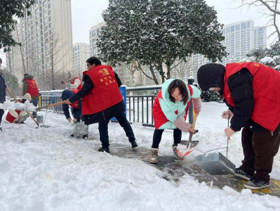 一呼百应，浴“雪”而战——荆州区郢城镇下沉党员开展铲冰除雪行动