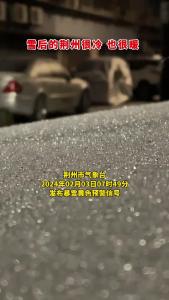 雪后的荆州很冷 也很暖