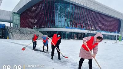 以雪为令 浴“雪”奋战 ——监利市亮晶晶社会工作服务中心开展铲雪除冰志愿服务行动