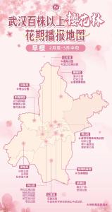 下周盛放！武汉最新赏樱地图出炉