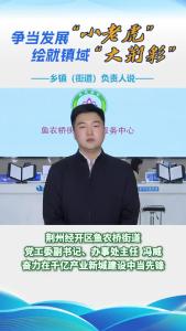 争当发展“小老虎” 绘就镇域“大荆彩” | 乡镇街道负责人说——荆州经开区鱼农桥街道党工委副书记、办事处主任 冯威：奋力在千亿产业新城建设中当先锋！