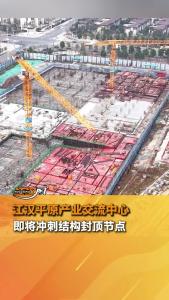 6万根杆件筑起“凤凰翅膀”，江汉平原产业交流中心即将冲刺结构封顶节点