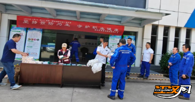荆州区卫健局职业病防治法宣传周活动走进四机赛瓦