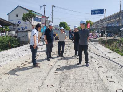 荆州市公路中心检查松滋一季度普通国省道养护管理工作