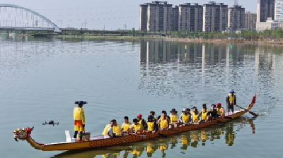 石首市龙舟队全力备战中国龙舟公开赛湖北荆州站