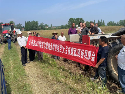 公安县举办大豆根瘤菌现场观摩会 推动化肥减量增效