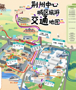 一图游遍荆州！这份手绘交通地图请拿好→