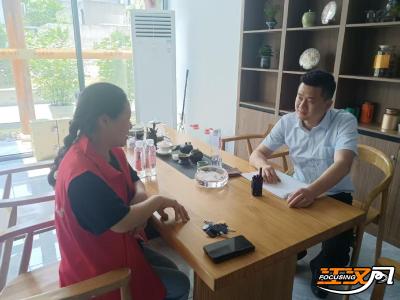 沙市区中山街道健康巷社区开展新门店营商环境宣传活动