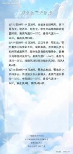 中雨大雨暴雨+雷暴大风，要来湖北了！