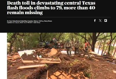 至少79人死亡41人失踪，特朗普签署重大灾难声明