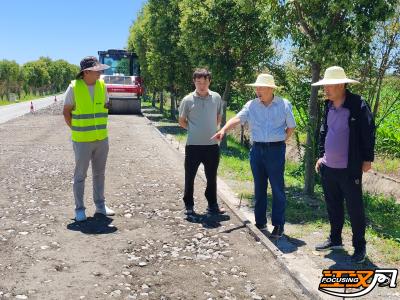 荆州市公路事业发展中心调研松滋市国省干线公路改造项目