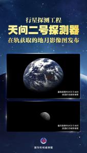 天问二号拍摄的地月影像图发布