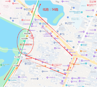 注意！56路公交线路有调整
