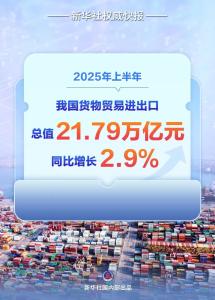 增长2.9% 2025年中国外贸半年报出炉→