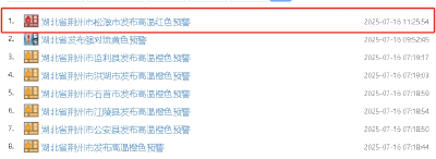 40℃+！荆州发布今年首个高温红色预警