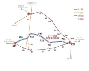 沿江高铁武宜段开始运行试验 开通后两地1小时可达
