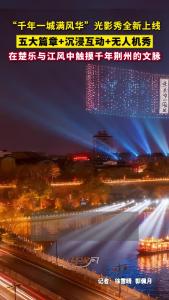 五大篇章+沉浸互动+无人机秀！“千年一城满风华”光影秀全新上线