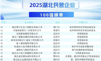 白云边进入湖北民企五十强