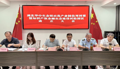 湖北华中生态铝示范产业园信用同盟暨知识产权金融生态建设试验园区成立