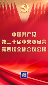中国共产党第二十届中央委员会第四次全体会议公报