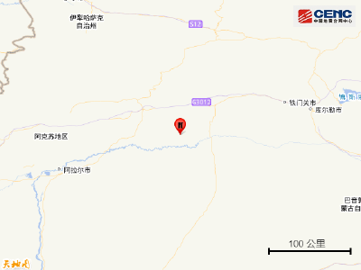 新疆阿克苏地区库车市发生3.0级地震