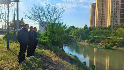 荆州市人大常委会办公室工作专班巡查四湖西干渠实地督办交办问题整改