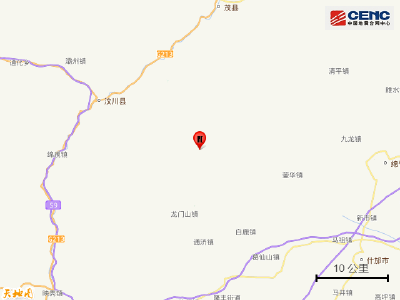 四川成都市彭州市发生3.9级地震