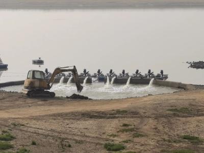 鄱阳湖跌破极枯水位，通江水体面积减九成